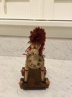 Vintage Christmas Wood Wooden Toy Drum Horse Ornament Hand Painted 7 5    Tall
