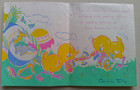 Centipede Walks By Hatching Eggs Gets Attacked Vintage Easter Greeting Card  a10