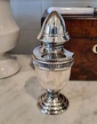 Vintage Silver Pepper Shaker With Rare Insert Htf  Heavy