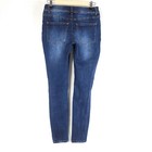 Maurices Jeans Denim High Waist Skinny Pants Womens Size S Waist 28  Ripped Blue