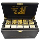 135pcs box Zimbabwe   Zimbabwe One Hundred Trillion Dollars Gold Plated Nuggets