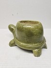 Mid Century Modern Vintage Large Ceramic Turtle Planter 10 Long 1975 Signed