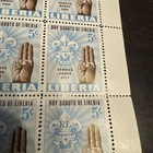 Liberia Africa Stamps Mint Hinged Ng Lot Sheet Of 24  Boy Scouts Of Liberia