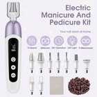 Hoxida Professional Manicure Pedicure Kit Memory Modes Cordless Electric Nail