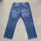 Express Men   s Blue Bootcut Regular Fit Medium Wash Cotton Denim 5-pocket Jeans