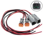 2 X Deutsch Dt 2-pin Pigtail Kit  14awg Pure Copper Gpt Wire Connector Plug