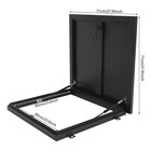 Aluminum Alloy Roof Security Door Square Roof Hatch 90   Roof Access Hatch Black