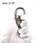 Heavy Duty Oval Carabiner Clip 3 15 -4pcs Spring Snap Hooks Stainless Stee 5 16 