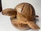 Hand Carved Coconut Turtle W storage Hidden