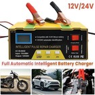 Car Battery Charger Heavy Duty 12v 24v Smart Automatic Intelligent Pulse Repair 