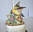Two Vintage Mid-century Table Lamps With Ceramic Birds Design 23  Tall
