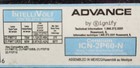 Philips Advance Icn-2p60-n Electronic Fluorescent Ballast