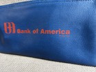 Vintage Blue Bank Of America Zippered Bank Deposit Money Bag Pouch 10 5  X 5 5 
