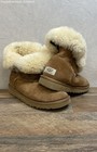 Ugg Australia Bailey Button Chestnut Sheepskin Boots Women s Size 7
