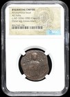 Byzantine Empire 1034-1050 Ad  Authentic Jesus Christ Ae Follis Class C Coin Ngc