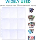 20-pack Trading Card Sleeve Pages 9-pocket Binder Sheets For Sports Game Cards