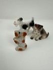 Lot Of 3 Vintage Ceramic Porcelain Puppy Dog Terrier Figurines Made In Japan