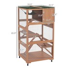 Catio  Outdoor Cat Enclosure House On Wheels With Hammock  Orange