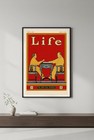 1924 Life Magazine Cover Poster - Mahjong Art         Poster 24x36    - Rare Reprint