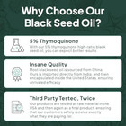 Organics Ocean Better Black Seed Oil Cold Pressed - Pure Nigella Sativa Oil For