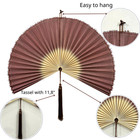 Oversized Bamboo Fan Wall Decor Large Folding Wall Fan Asian Wall Art