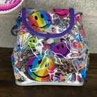 Vintage Lisa Frank Clear Smiley Face Drawstring Small Backpack