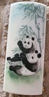 Vintage Asian Chinese Pandas Bamboo Marble Stone Paperweight Asia Decor New 