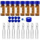 Simpure 2000x 2ml Clear amber Autosampler Vials   Screw Caps  250ul Vials Insert