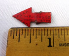 Vintage Tobacco Tag Spear Head American Tob Co Red Arrow Tin Advertising Tab