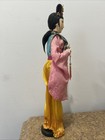 Vintage 14    Japanese Geisha 1980 Decorative Doll Collectible Pink Kimono