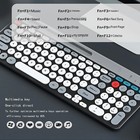 Wireless Rechargeable Bluetooth Keyboard And Mouse Combo With White grey 