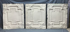 One Antique Embossed Cross Tin Metal Ceiling 24 x 30  Shabby Chic Old 63-25b