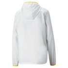Puma Woven Hooded Full Zip Running Jacket Womens White Casual Athletic Outerwear