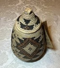 Large Woven African Zulu Basket  10 5    Tall  7  Diameter W Lid   Original Tag
