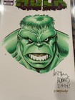 Cgc Ss 9 8 Arthur Adams Original Art  Sketch Cover Blank Variant Hulk  1     