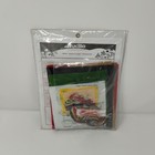 Bucilla Felt Applique Santas Lodge Christmas Ornament Kit 84266 Vintage Y2k New