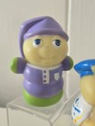 Vintage 1986 Hasbro Playskool Glo Friends Glo Worm Doodle Bug Figures Lot Of 3