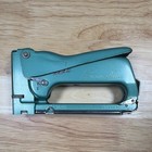 Vintage Swingline Workshop Stapler Metal Teal Manual Staple Gun Made In Usa