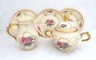 Rosenthal Germany Sans Souci Creamer   Sugar Bowl   3 Plates  Us Zone 1946-1949