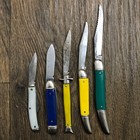 Lot Of 5 Vintage Usa Folding Pocket Knives Colonial Ideal Providence