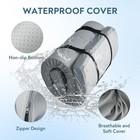 Thick Memory Foam Camping Cot Mattress Pad Portable Roll Up Sleeping Pad 72 x24 