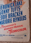 Bring On The Girls-veronica Lake-sonny Tufts Original 1944 14 X 22 Window Card