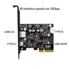 Pcie To Usb 3 2 Gen2 Adapter 10 Gbps Expansion Card With Dual 2 2a Ports