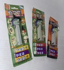 3 Lot Witch Pez Dispensers Glow In Dark Never Used But Pulling Away From Backing