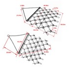 4x4ft Drag Harrow Tines Chain For Atv Utvs Leveling Lawn Tractors Garden Towing