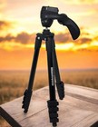 Manfrotto - 61  Compact Action Aluminum Folding Tripod - Black  mkcompactacn-bk 