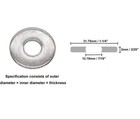20pcs 7 16 Flat Washer od 1-1 4    7 16   2mm Thickness   304 Stainless Steel   