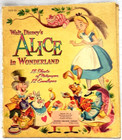 Vintage 1951 Disney Alice In Wonderland Illustrated Stationery Set Empty Folder