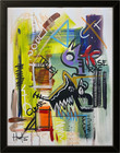 Colorful Expressionist Wall Art 16x20 Original Painting Modern Canvas Home Decor
