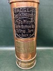 Antique  E b  Badger s   Sons Fire Extinguisher Copper Brass  Boston Mass